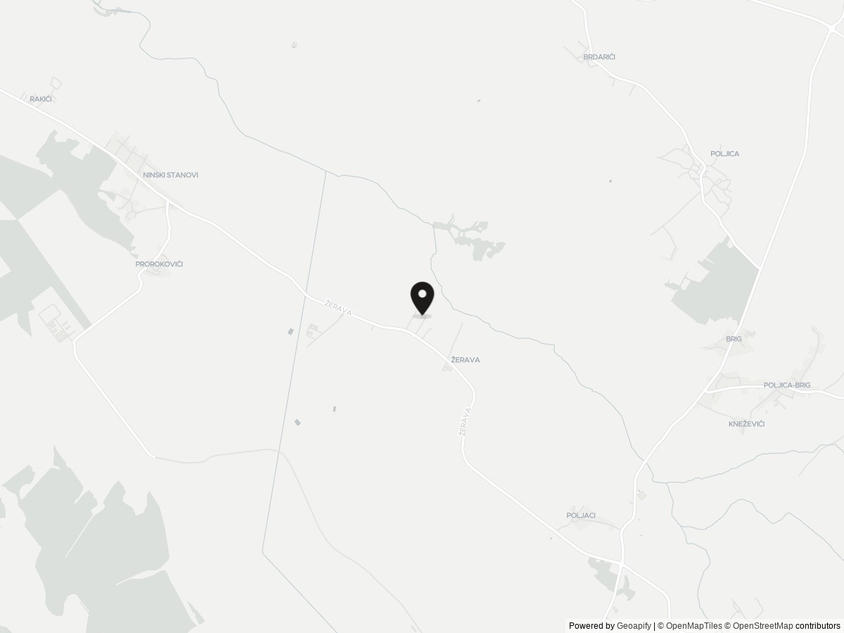 Map — Žerava 56, 23232 Nin (Žerava), Croatia