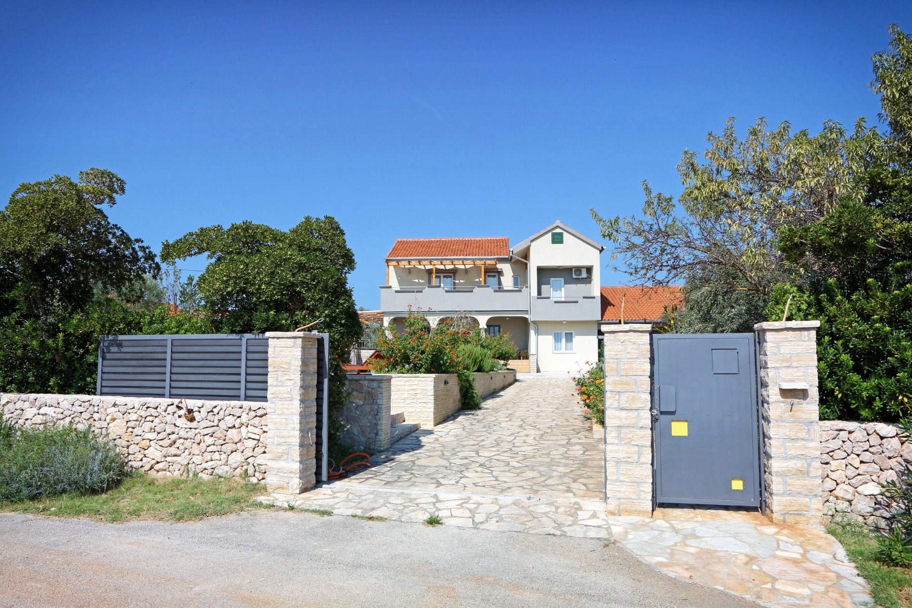 The villa's facade